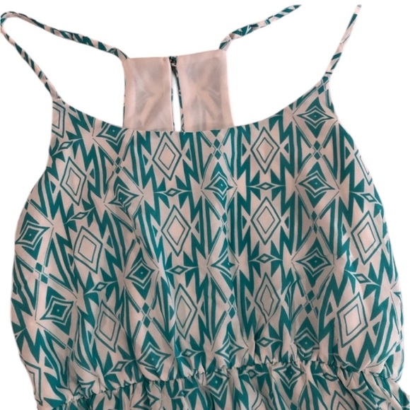 Summer Vacation Geometric Print Cocktail Dress Small Medium - Picture 2 of 5